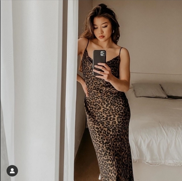 Zara Blogger Favorite Leopard Print Slip Dress - Picture 2 of 15